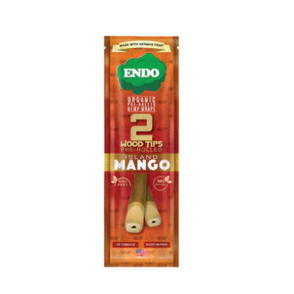 Endo Pre-Rolled 2 Wood Tipped Hemp Wraps – Island Mango