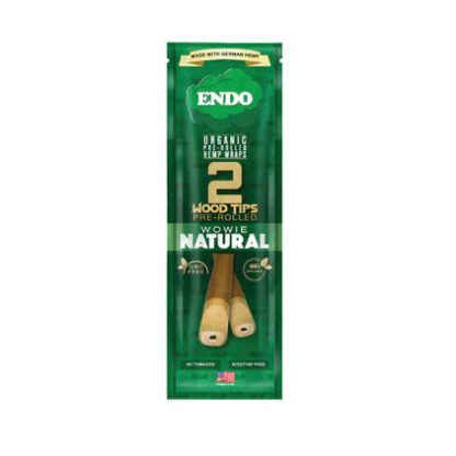 Endo Pre-Rolled 2 Wood Tipped Hemp Wraps – Wowie Natural