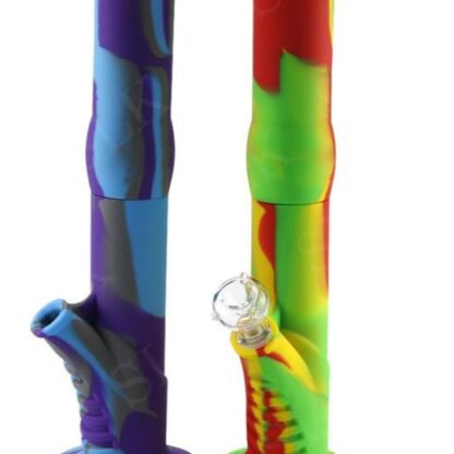 14″ Silicone Straight DownStem Bowl Water Pipe