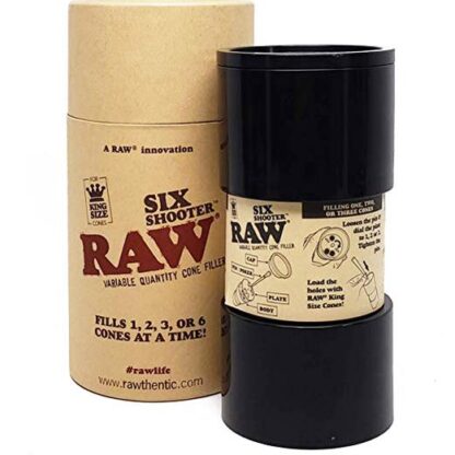 Raw Six Shooter King Size Cone Filler