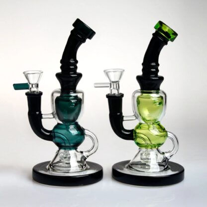 8″ Dab Rig Recycler Glass Water Pipe