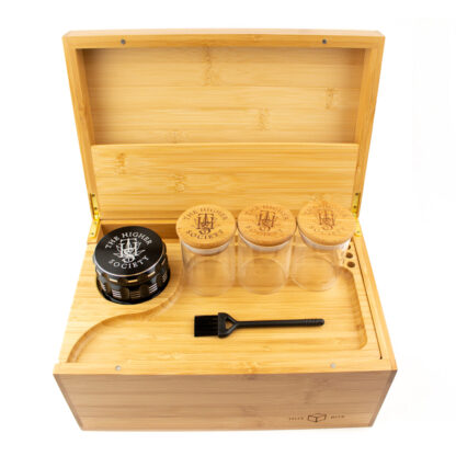 The Higher Society Smokers Hot Box – Natural Wood